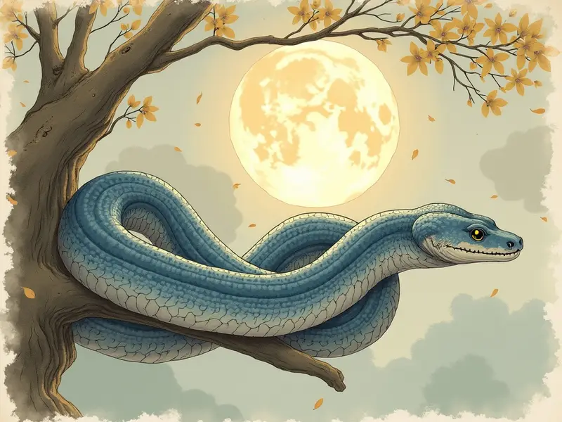 Ilustracja snu: anaconda