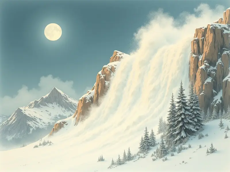Ilustracja snu: avalanche