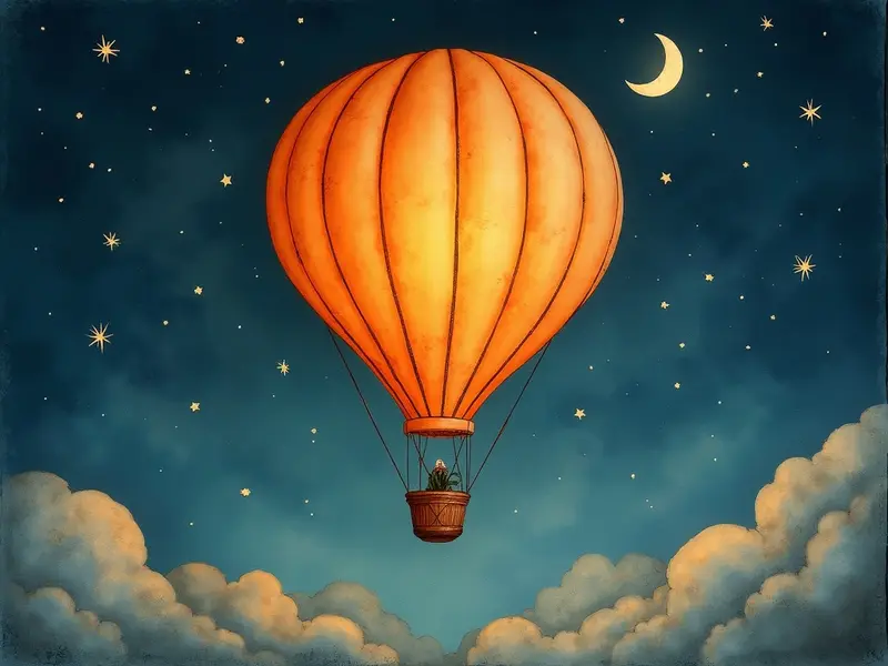 Ilustracja snu: balão de são joão