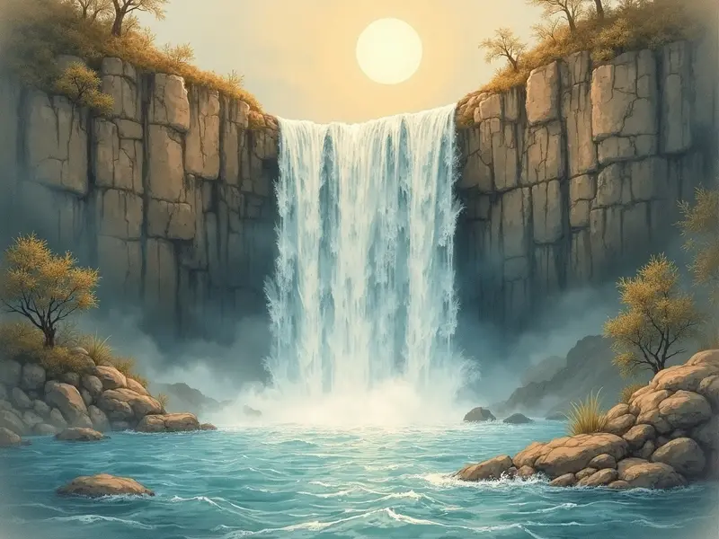 Ilustracja snu: cachoeira
