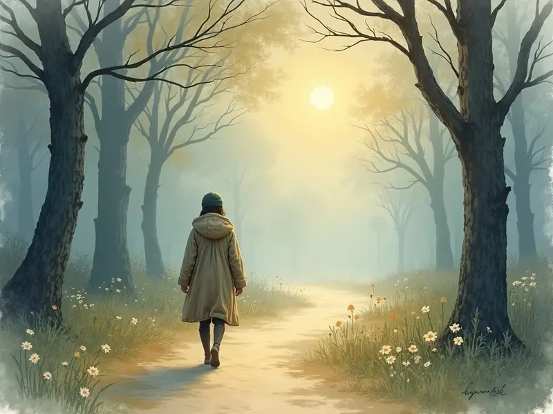 Ilustracja snu: caminhada
