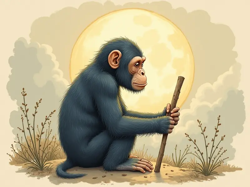 Ilustracja snu: chimpanzé
