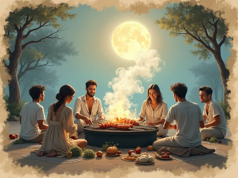 Ilustracja snu: churrasco