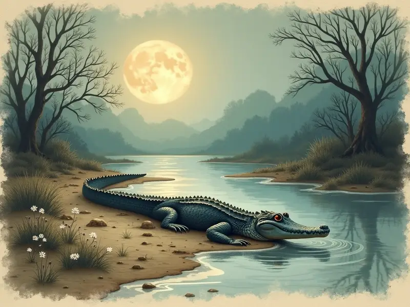 Ilustracja snu: crocodilo