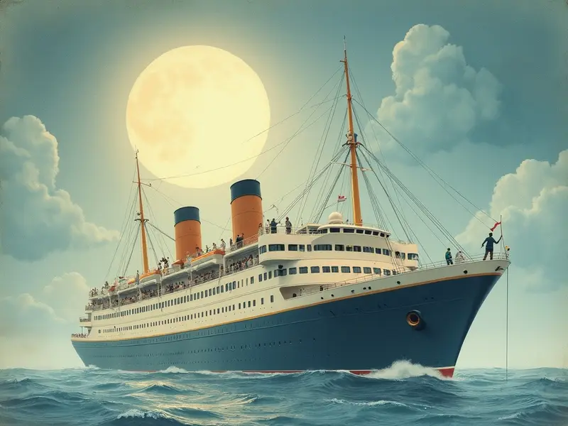 Ilustracja snu: cruzeiro de navio