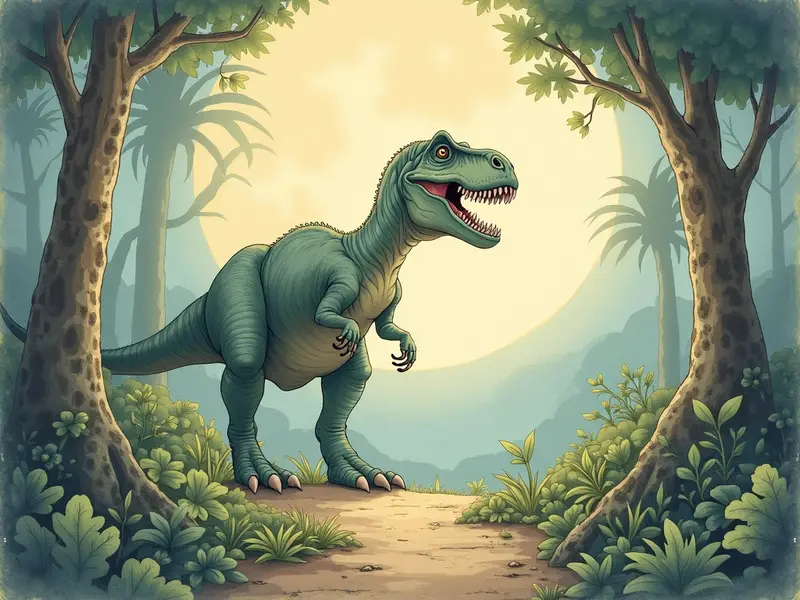 Ilustracja snu: dinossauro