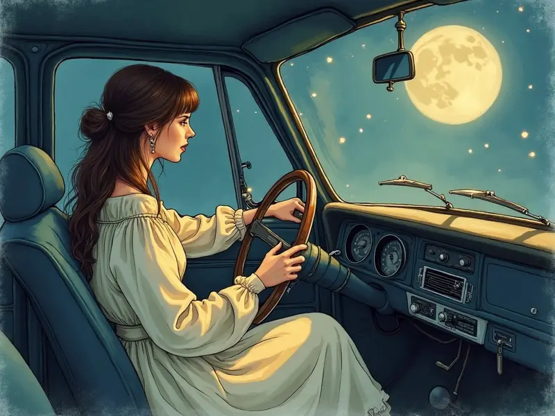 Ilustracja snu: dirigir carro