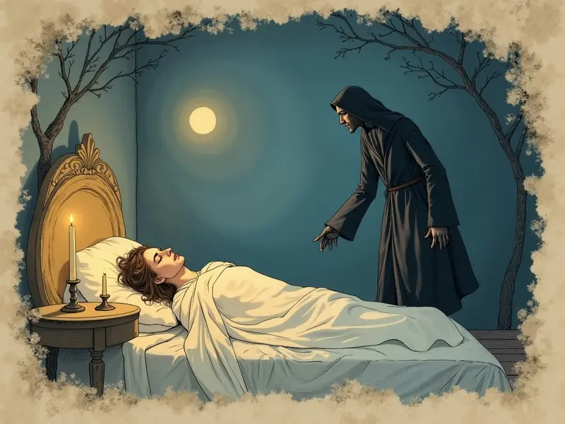 Ilustracja snu: espírito obsessor