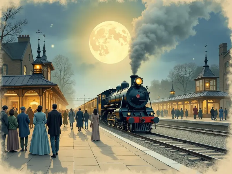 Ilustracja snu: estação de trem