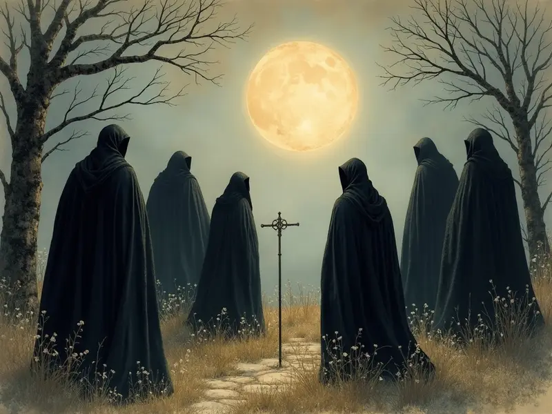 Ilustracja snu: funeral