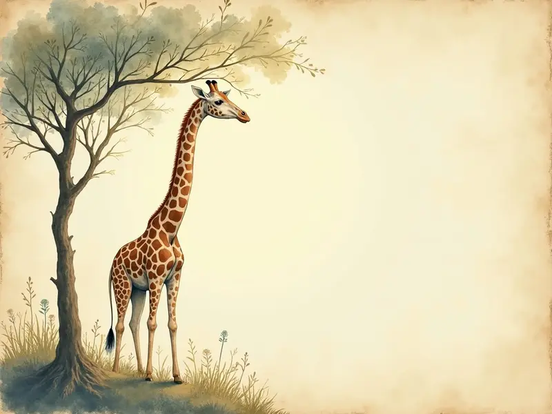 Ilustracja snu: girafa
