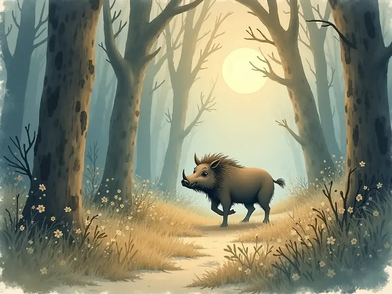 Ilustracja snu: javali