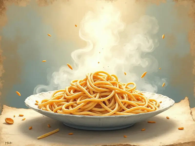 Ilustracja snu: macarrão