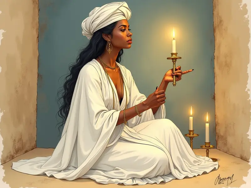 Ilustracja snu: mãe de santo