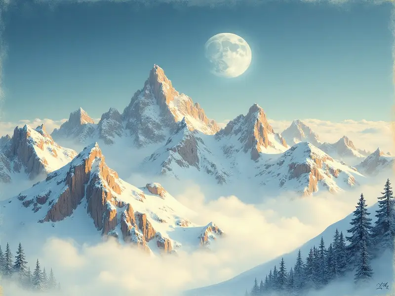 Ilustracja snu: montanhas