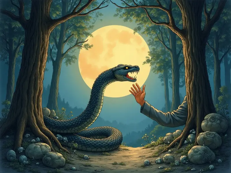 Ilustracja snu: mordida de cobra