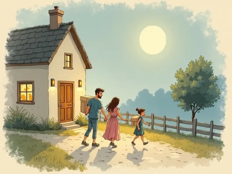 Ilustracja snu: mudança de casa
