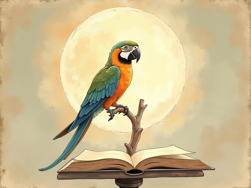 Ilustracja snu: papagaio