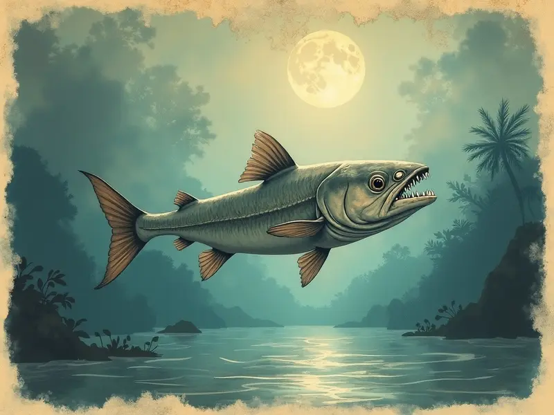 Ilustracja snu: piranha