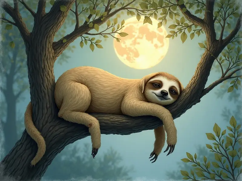 Ilustracja snu: preguiça (bicho)