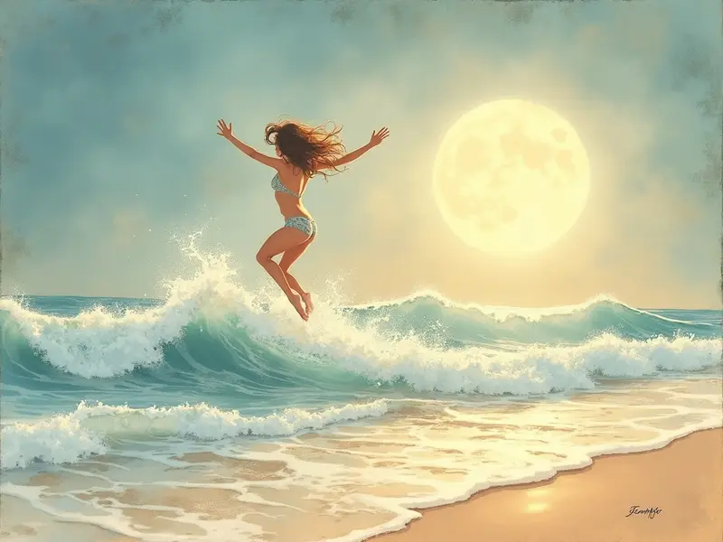 Ilustracja snu: pular sete ondas
