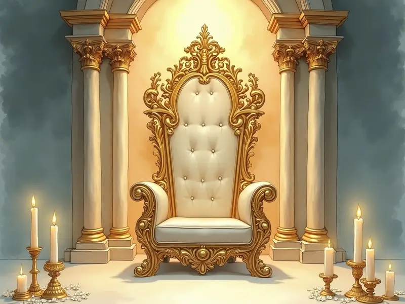 Ilustracja snu: trono